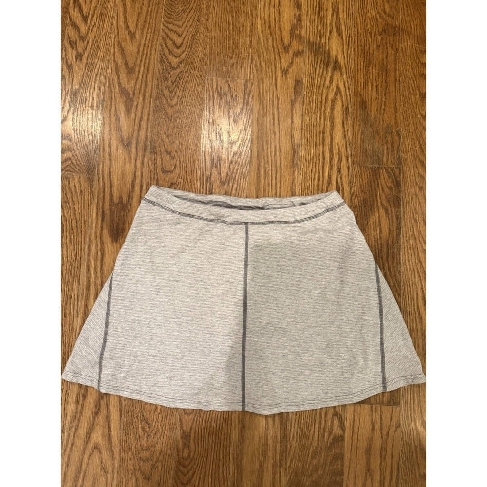 Toad And Co Organic Cotton Grey Athletic Scort Size Large Women's Hiking Tennis